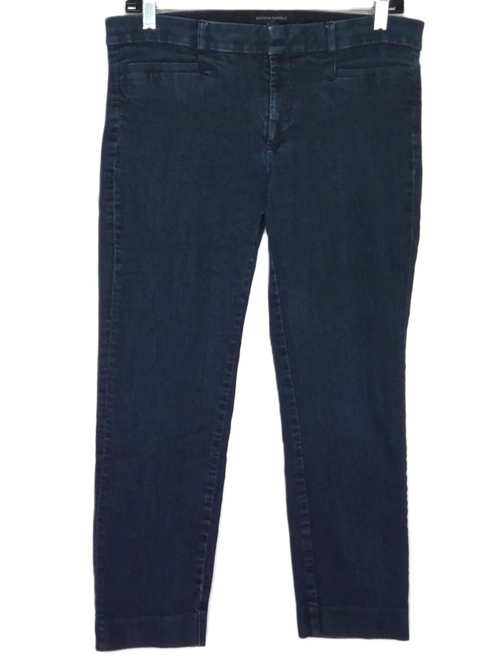 Banana Republic Blue Jeans Sloan Fit Dark Wash Denim Crop Ankle Mid-Rise Sz 10